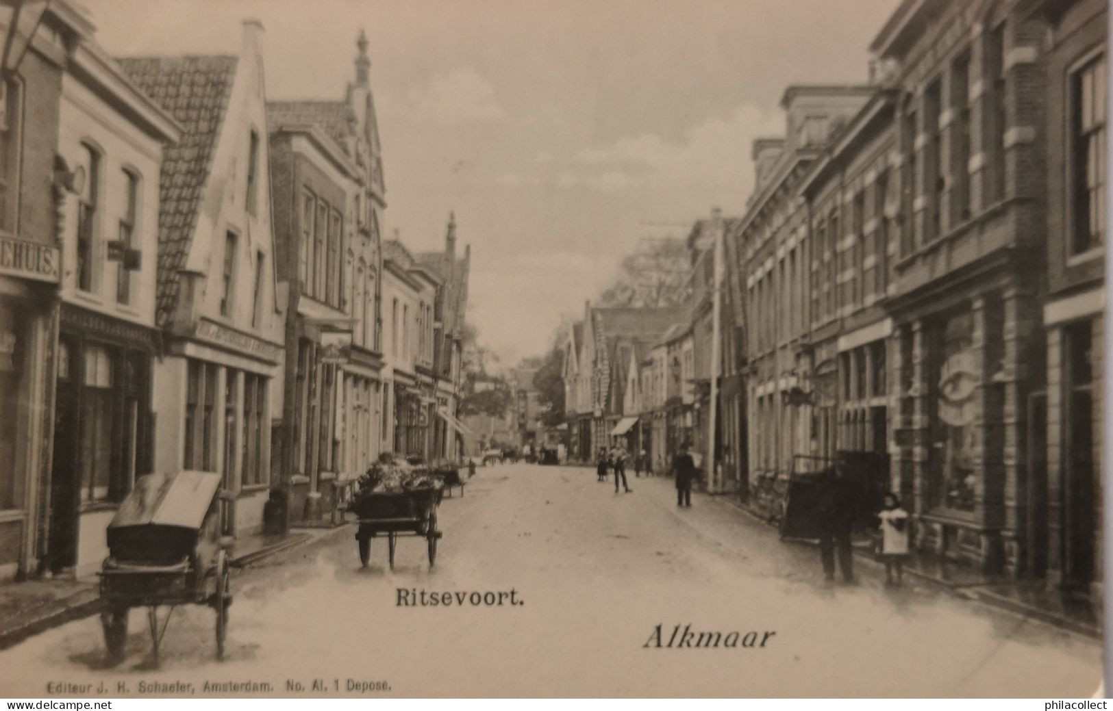 Alkmaar // Ritsevoort Ca 1900 Topkaart - Alkmaar