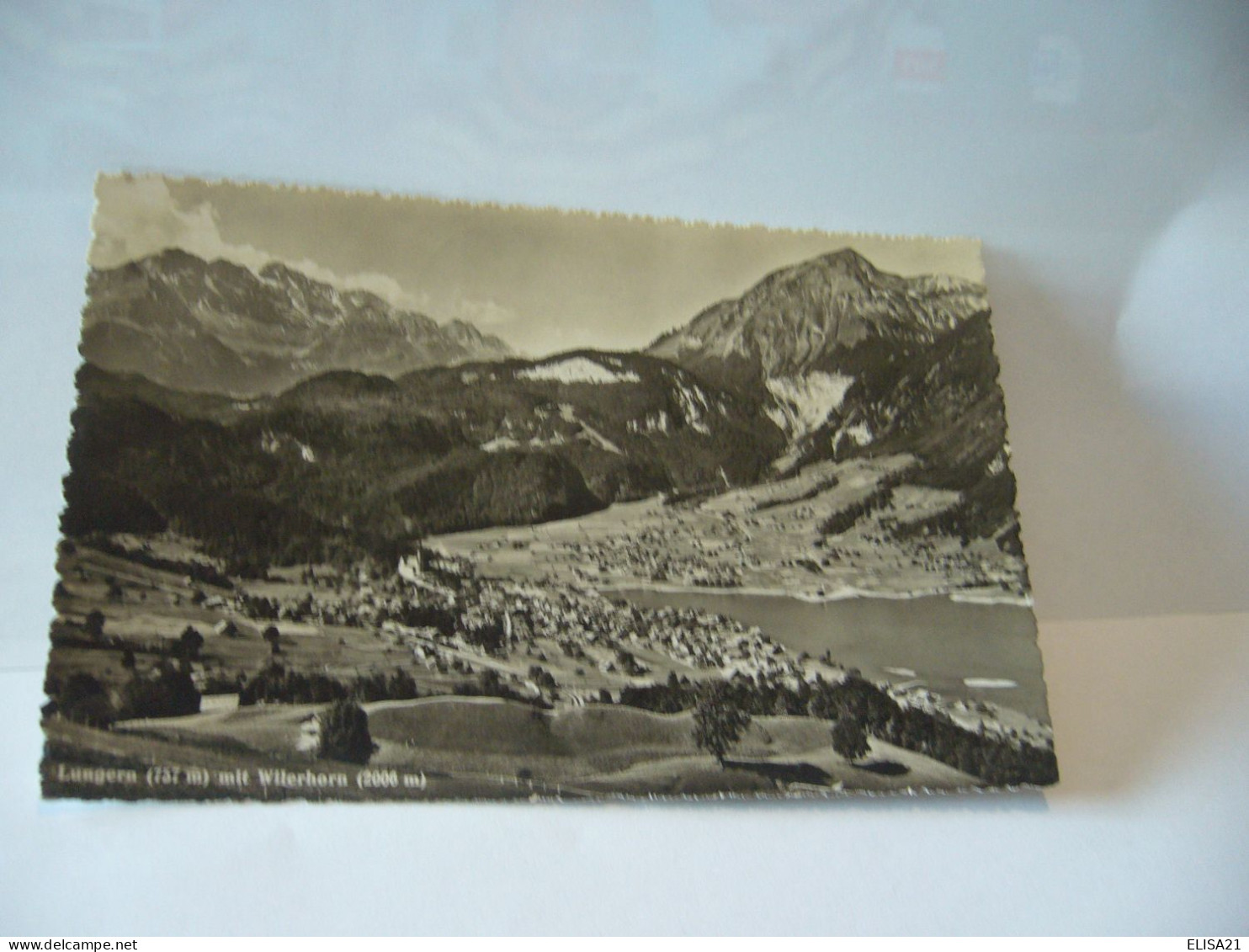 LUNGERN MIT WILERHORN SUISSE OW OBWALD CPSM FORMAT CPA 1947 - Lungern