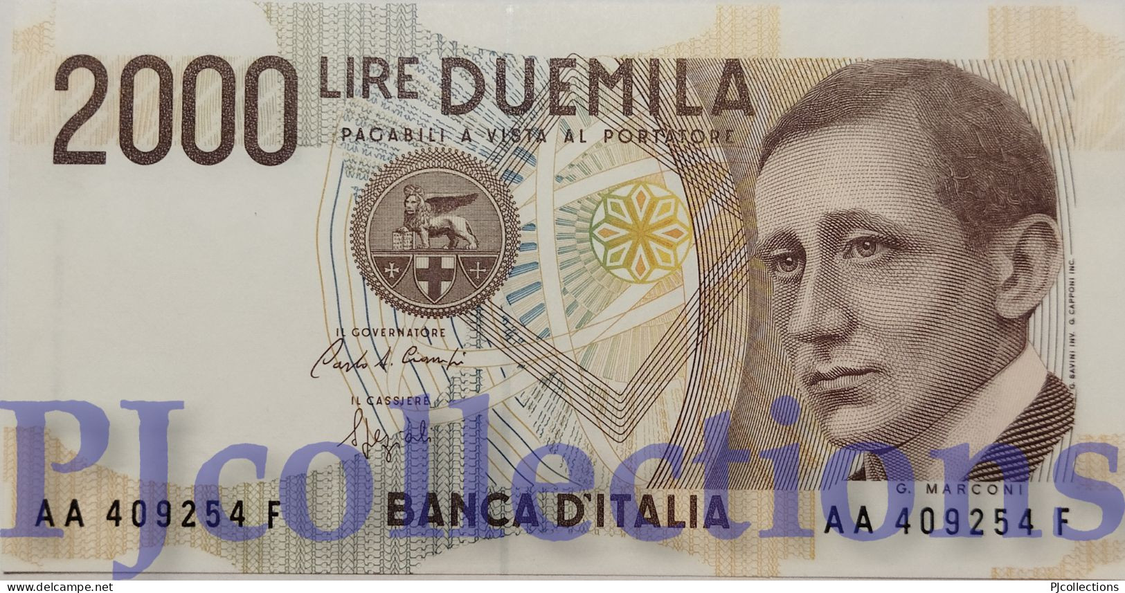 ITALIA - ITALY 2000 LIRE 1990 PICK 115 UNC PREFIX "AA" - 2000 Lire