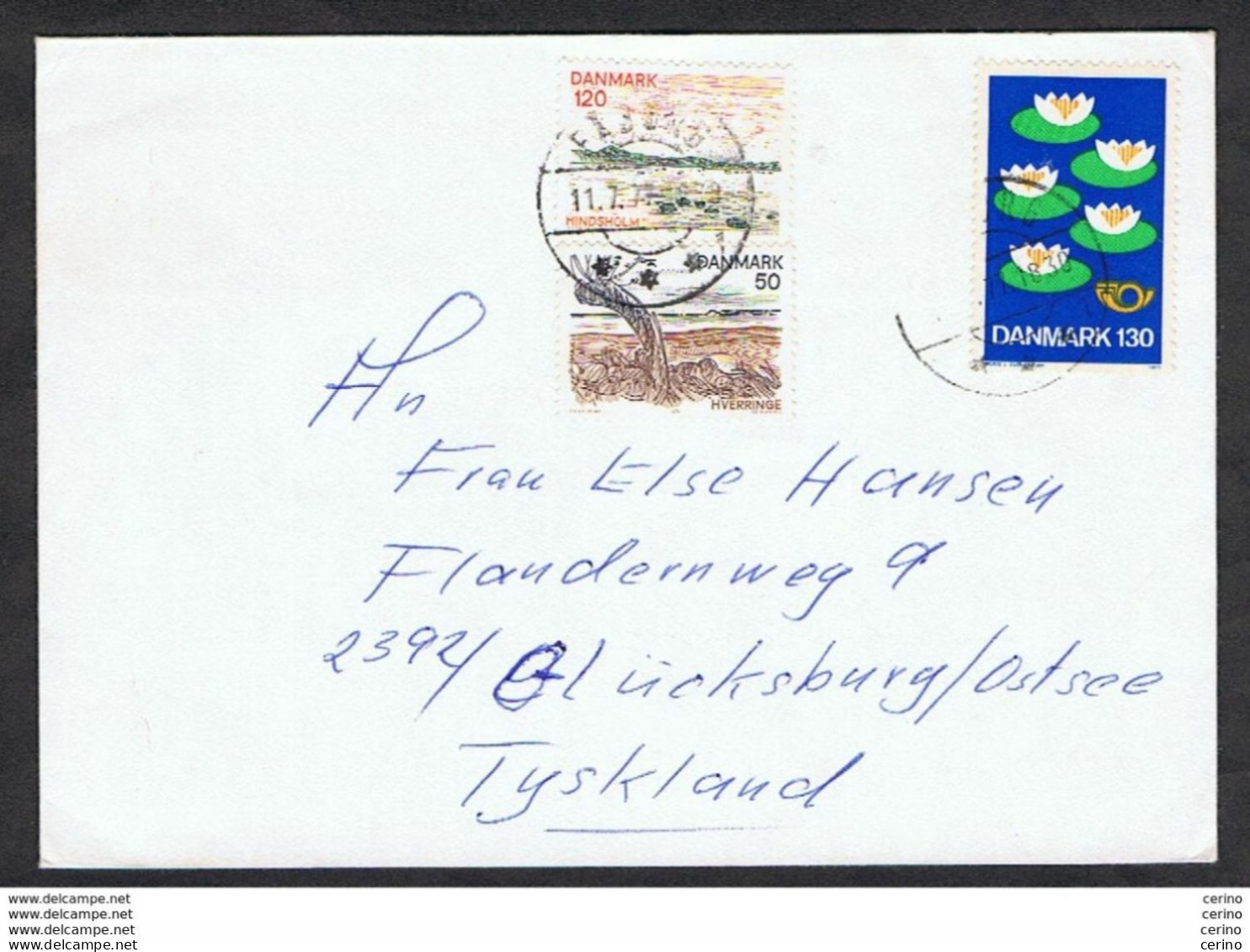 DENMARK: 1977 COVERT WITH:  50 Ore + 120 Ore + 130 Ore (574 + 578 + 637) - TO GERMANY - Storia Postale