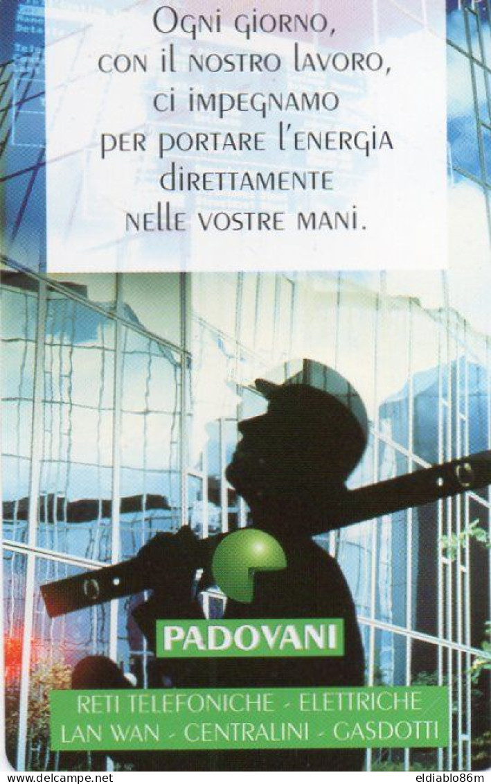 ITALY - MAGNETIC CARD - TELECOM - PRIVATE RESE PUBBLICHE - 342 - PADOVANI - MINT - Private Riedizioni