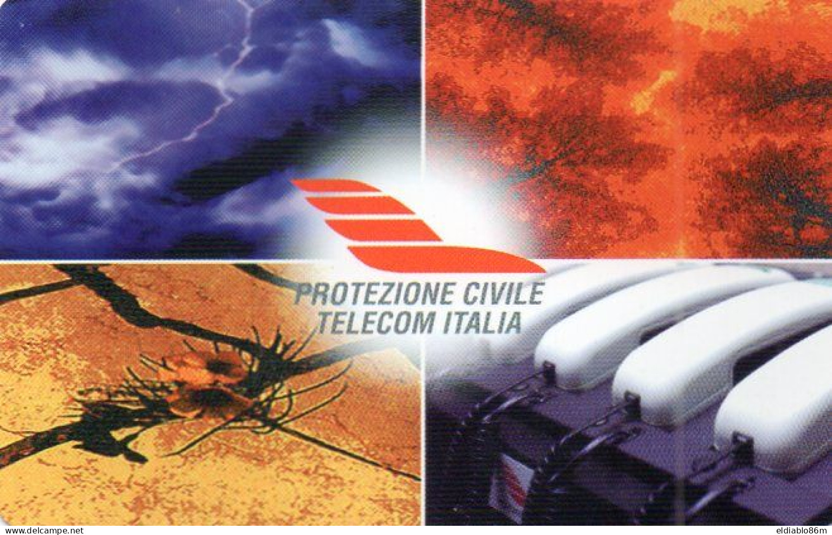 ITALY - MAGNETIC CARD - TELECOM - PRIVATE RESE PUBBLICHE - 349 - PROTEZIONE CIVILE - MINT - Privé-Heruitgaven