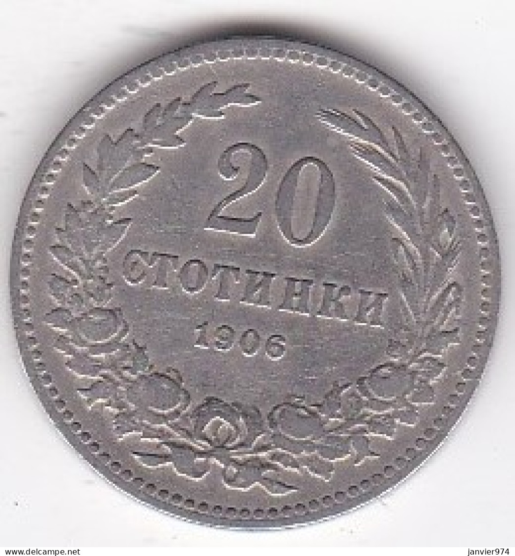 Bulgarie 20 Stotinki 1906, Ferdinand I, En Cupronickel , KM# 26 - Bulgaria