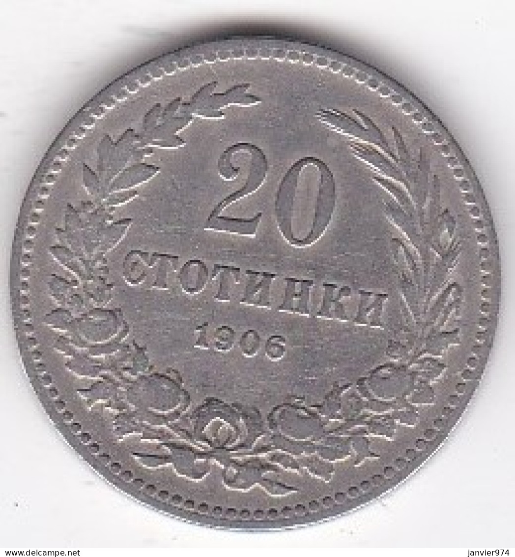 Bulgarie 20 Stotinki 1906, Ferdinand I, En Cupronickel , KM# 26 - Bulgarien