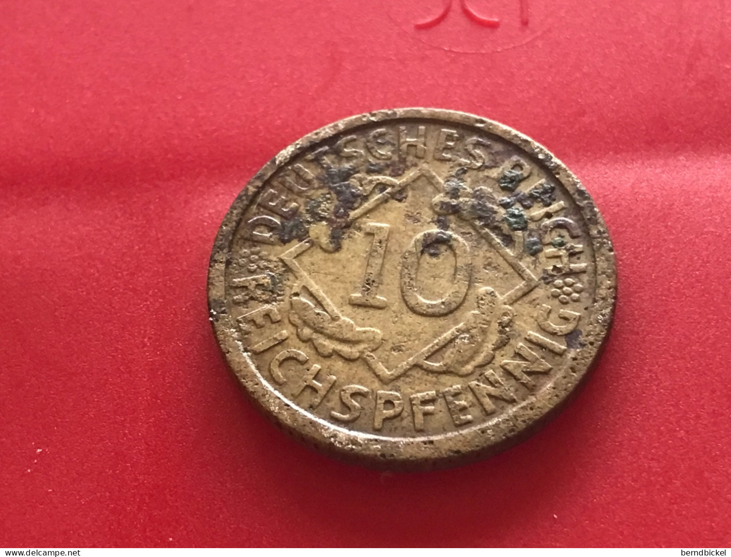Münze Münzen Umlaufmünze Deutschland Deutsches Reich 10 Pfennig 1925 Münzzeichen G - 5 Rentenpfennig & 5 Reichspfennig
