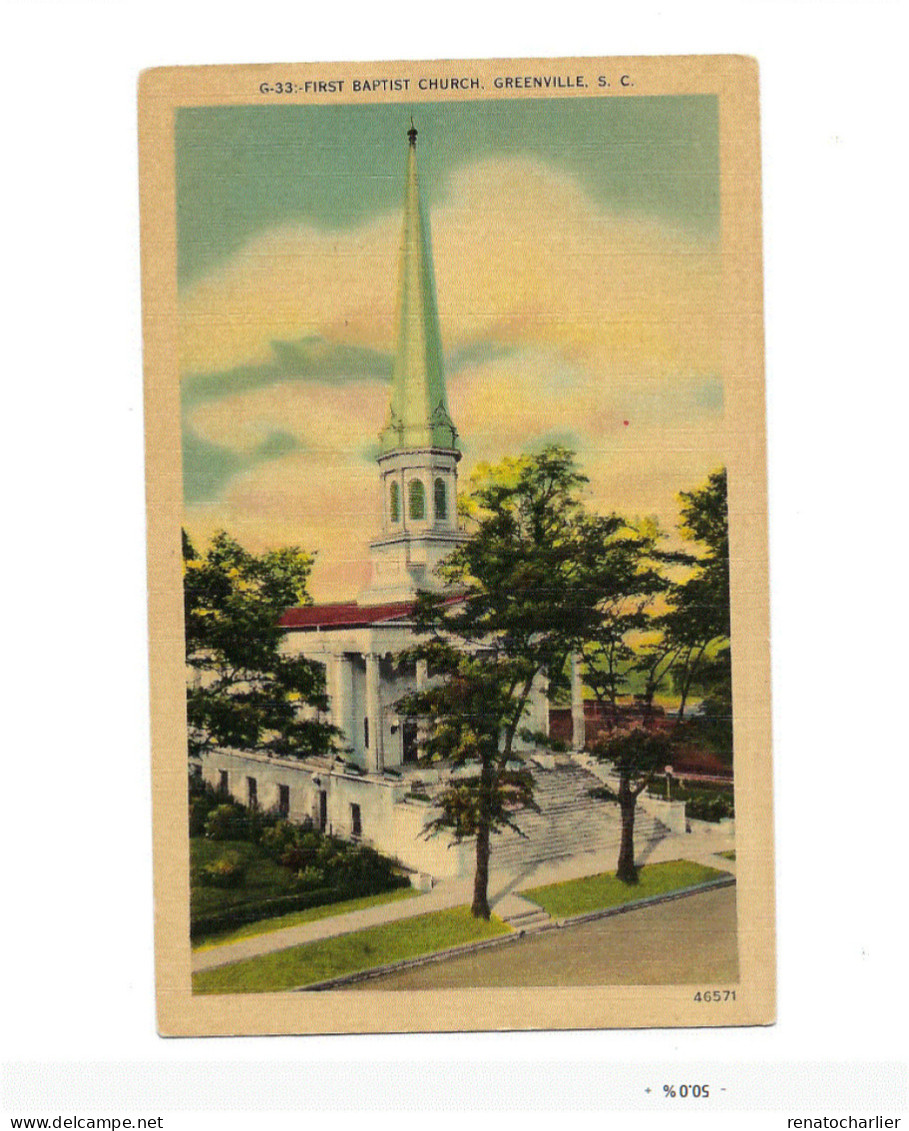 First Baptist Church. - Greenville