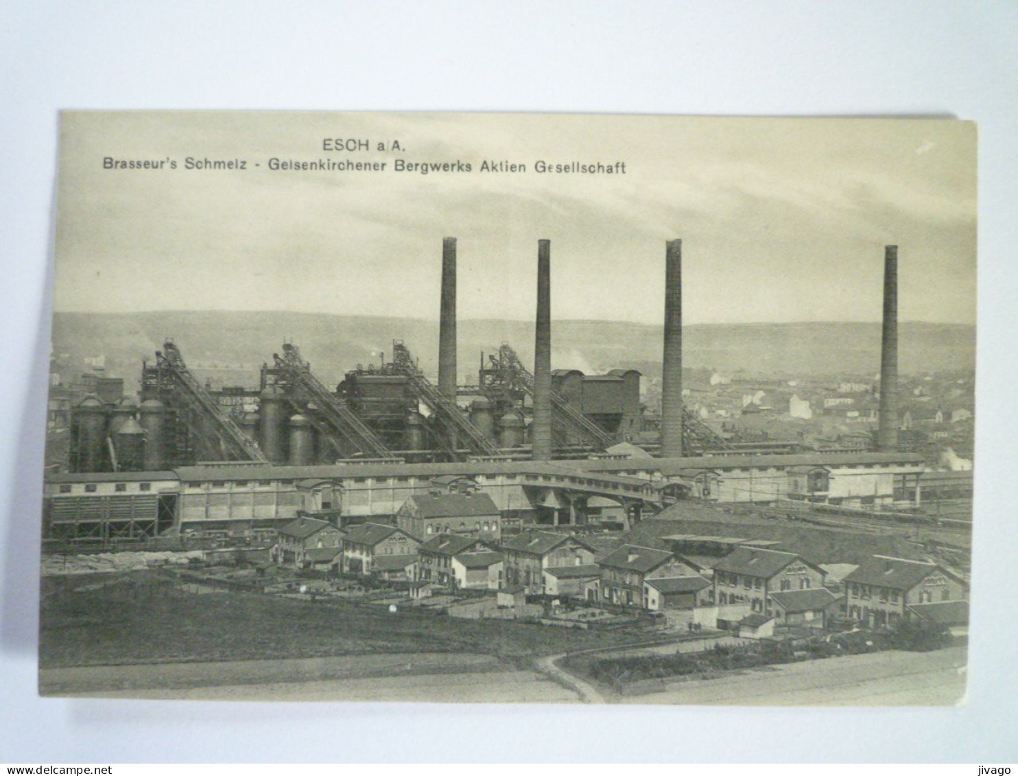 2023 - 702  ESCH-sur-ALZETTE  : BRASSEUR'S SCHMELZ  -  Gelsenkirchener Bergwerks Aktien Gesellschaft   1919    XXX - Esch-Alzette