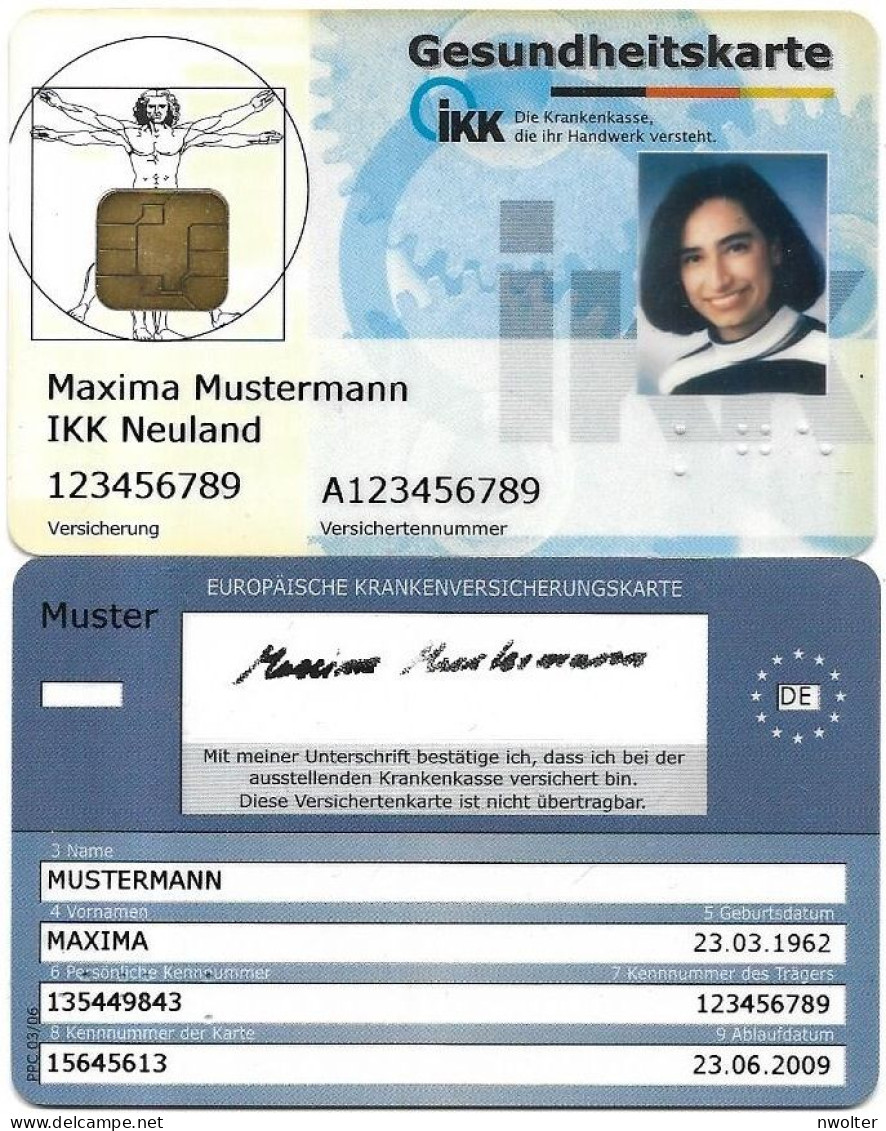 @+ Carte à Puce Demonstration IKK Muster - Cartes De Salon Et Démonstration