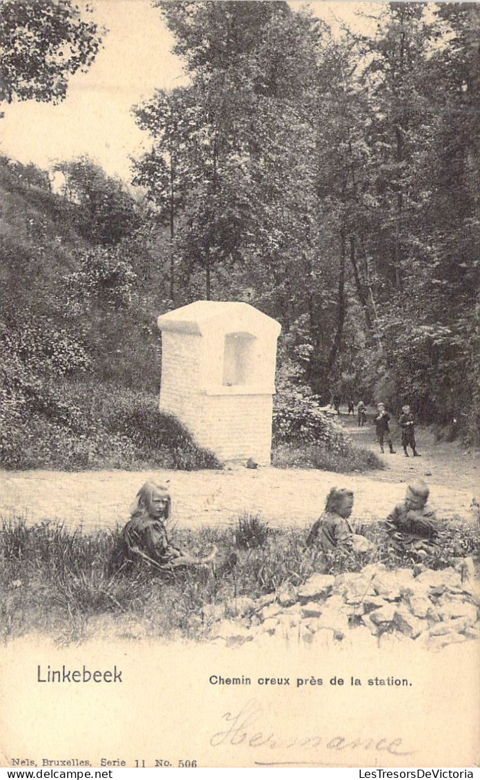 BELGIQUE - LINKEBEEK - Chemin Creux Près De La Station - Edit Nels - Carte Postale Ancienne - Linkebeek