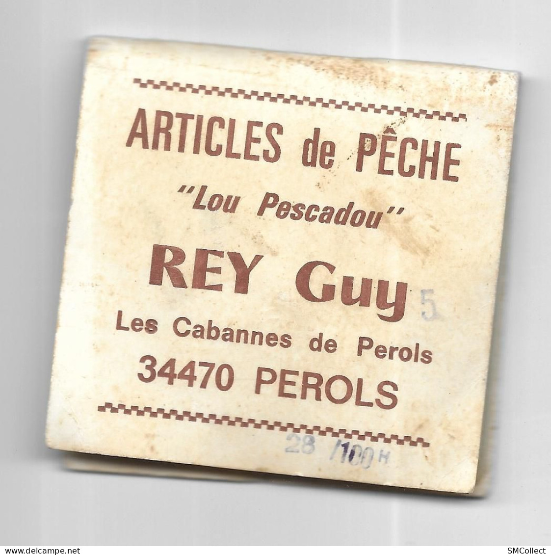 Pochette D'hameçons "Lou Pescadou" Guy Rey à Pérols (34) Reste Les 10 Feuillets, 1 Vide Et 9 Avec Hameçons - Pesca