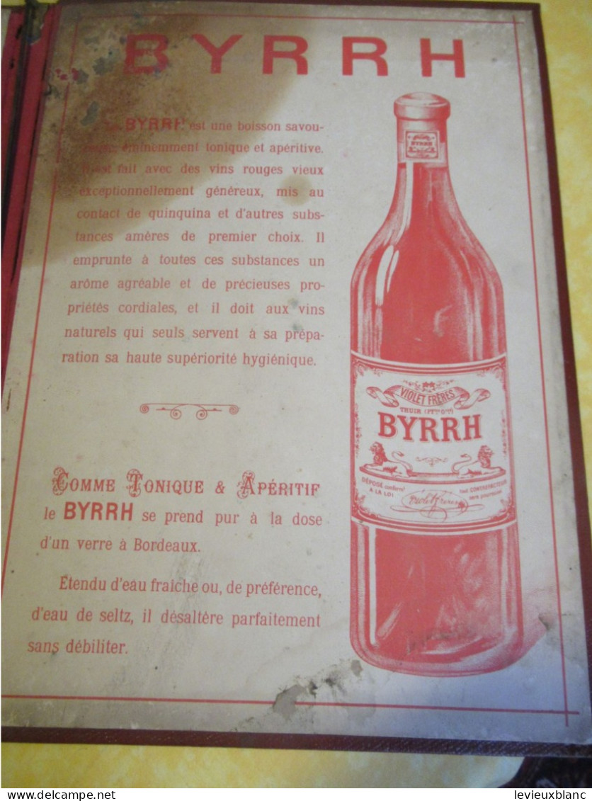 Couverture  Publicitaire BYRRH / Protection " INDICATEUR Des CHEMINS De FER"/Violet Frères THUIR/Vers 1900-1910    OEN32 - Ferrocarril