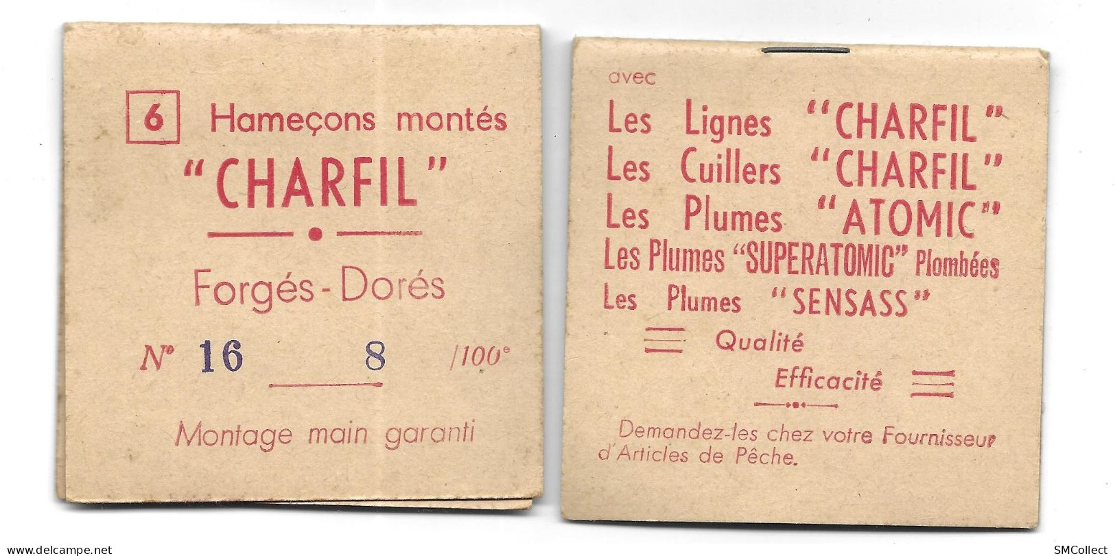 Pochette D'hameçons "Charfil". Reste 5 Feuillets Avec Hameçons - Pesca