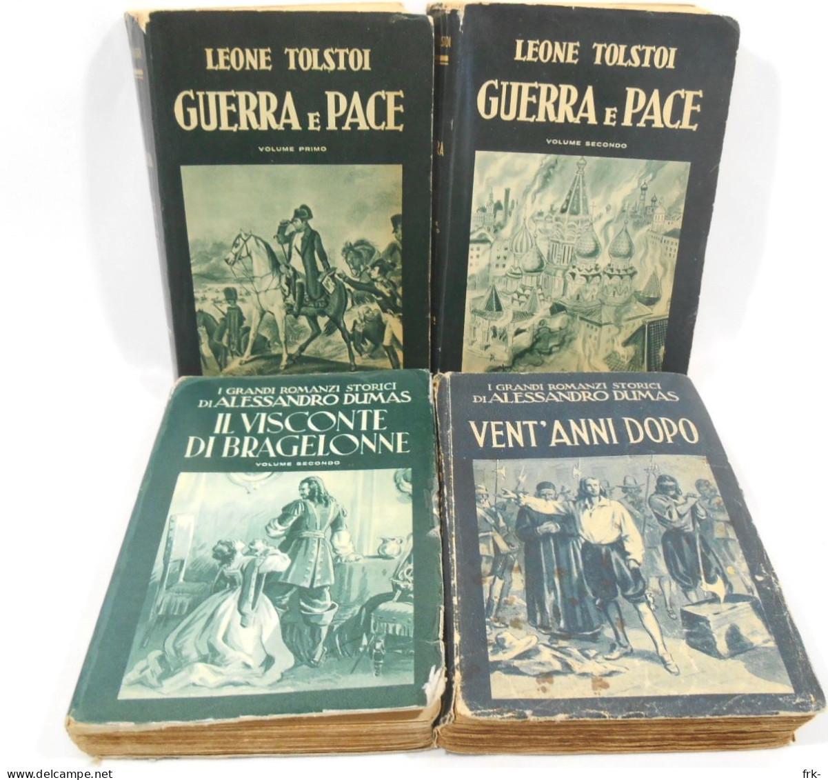 Lotto Libri Guerra E Pace Tolstoi - Ventanni Dopo,il Visconte Di Bragelone Dumas - Grote Schrijvers