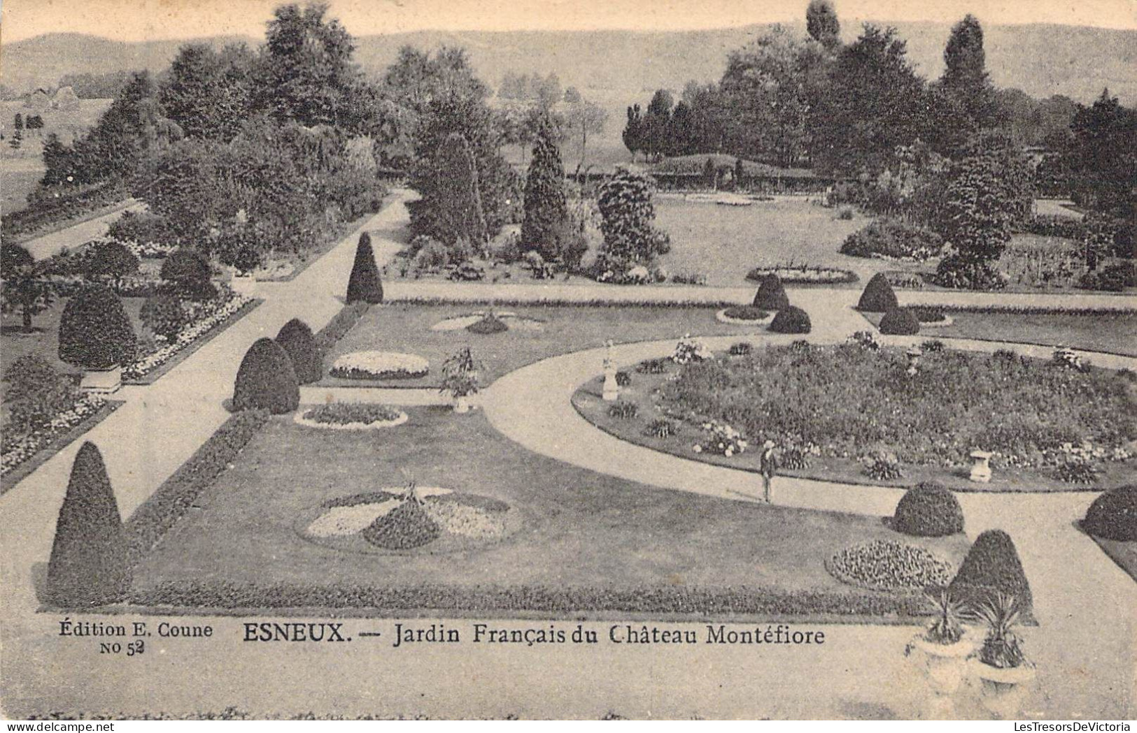 BELGIQUE - ESNEUX - Jardin Français Du Château Montéfiore - Edition E Coune - Carte Postale Ancienne - Esneux