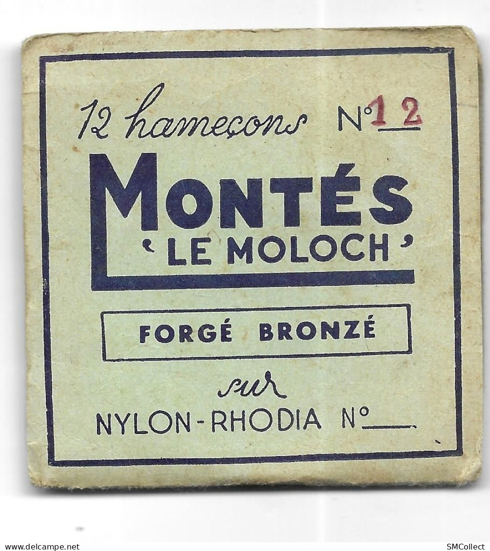 Pochette D'hameçons "Le Moloch". Reste 11 Feuillets Avec Hameçons - Pêche