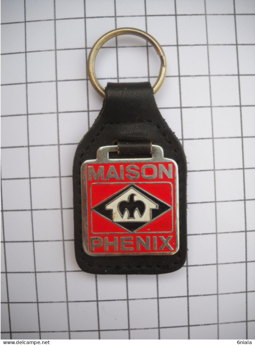 3185 Porte Clefs Clé  MAISONS PHENIX  (CUIR ) - Schlüsselanhänger