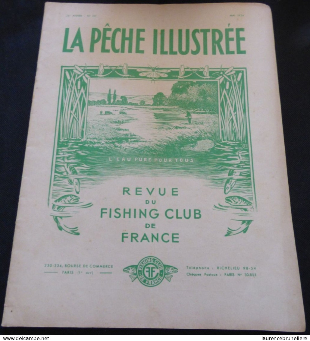 REVUE DU FISHING-CLUB DE FRANCE  - LA PECHE ILLUSTREE - 1934 - 1900 - 1949