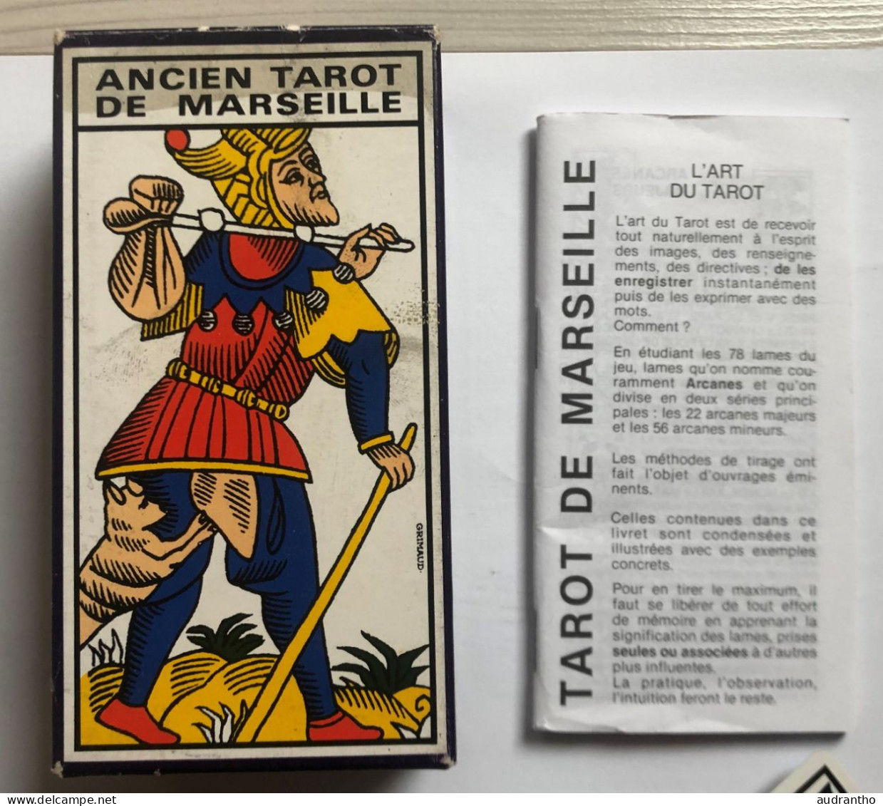 Ancien Jeu De Tarot De Marseille 1977 Grimaud Voyance Cartomancie Complet Très Bon état - Tarocchi