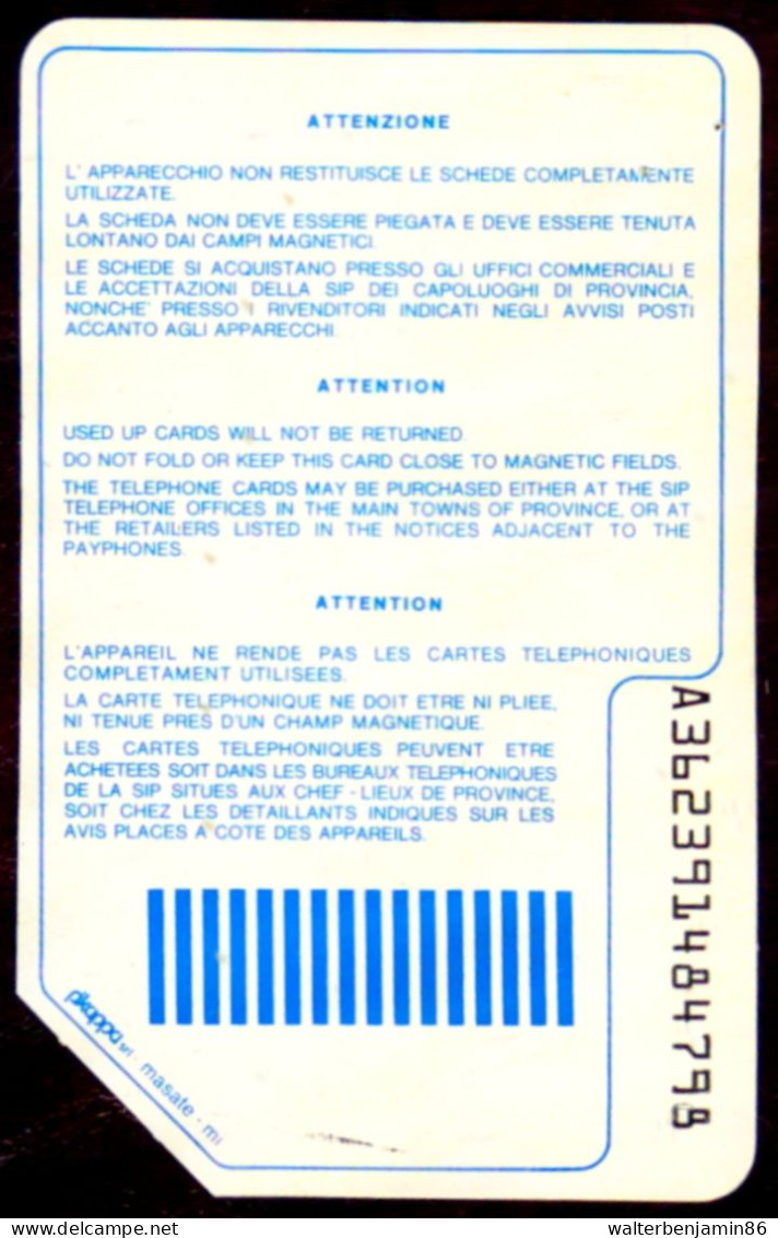 G P 52 C&C 1059 SCHEDA TELEFONICA USATA SIDA 3.000 L. 8709 LOT 239 2^A QUALITA' - Errori & Varietà