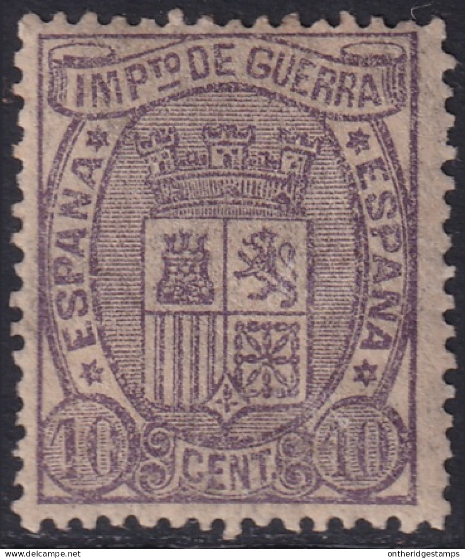 Spain 1875 Sc MR4 España Ed 155 War Tax MH* Toning Creases - Impuestos De Guerra