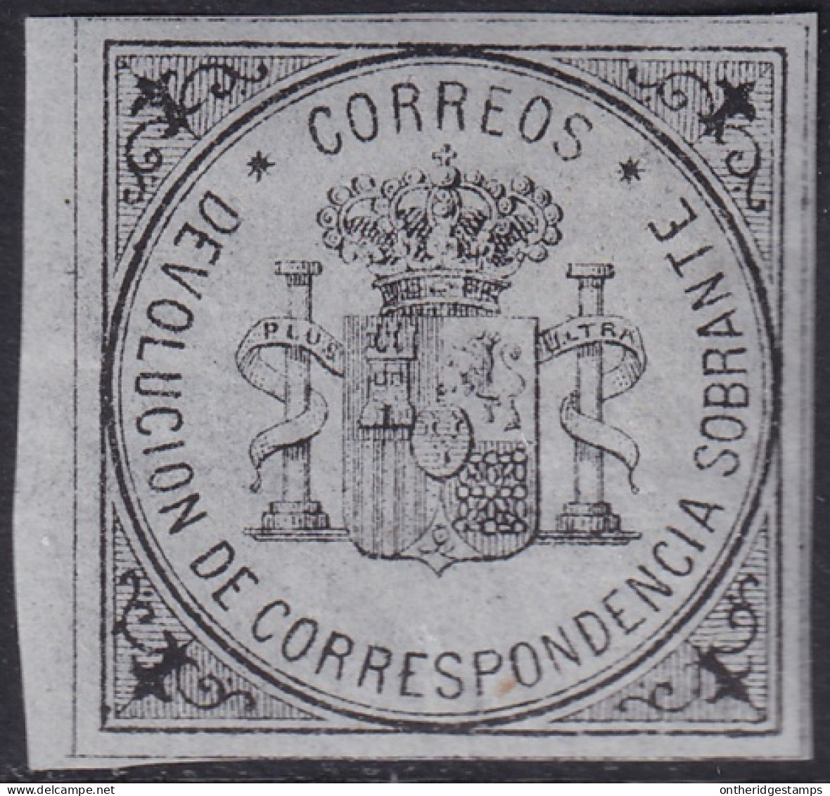Spain 1875 Ed 172 España Devolución (return) Stamp MNH** - Unused Stamps