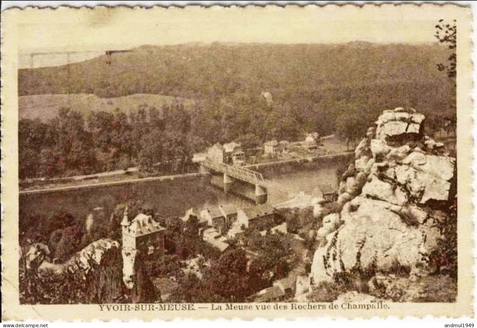 YVOIR - La Meuse Vue Des Rochers De Champelle - Oblitération De 1936 - Yvoir