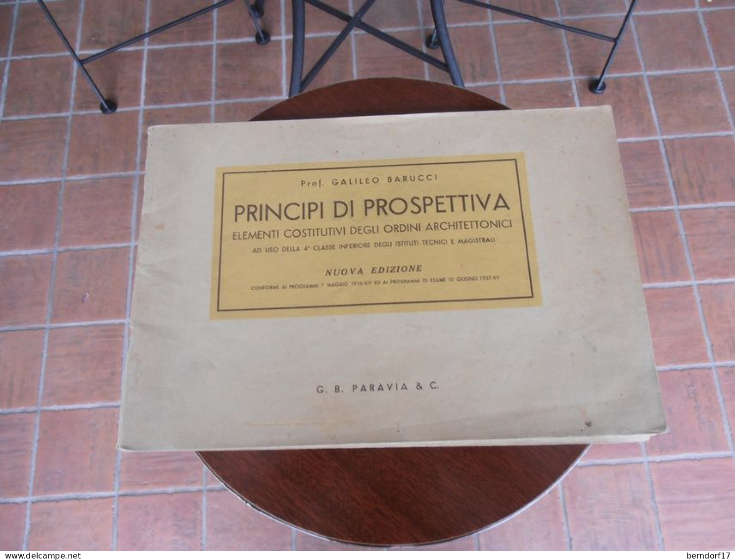 PRINCIPI DI PROSPETTIVA - GALILEO BARUCCI - Arte, Antigüedades