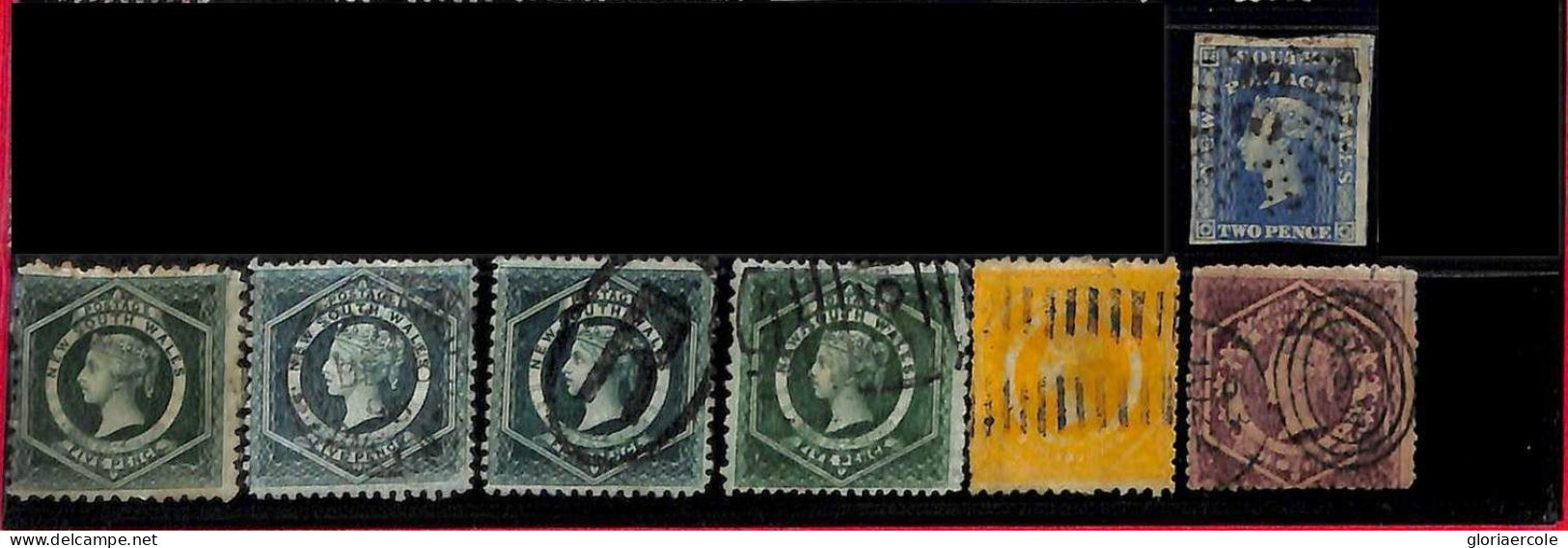 94745f - NEW SOUTH WALES - STAMP - Nice Lot Of 7  USED Stamps - Other & Unclassified