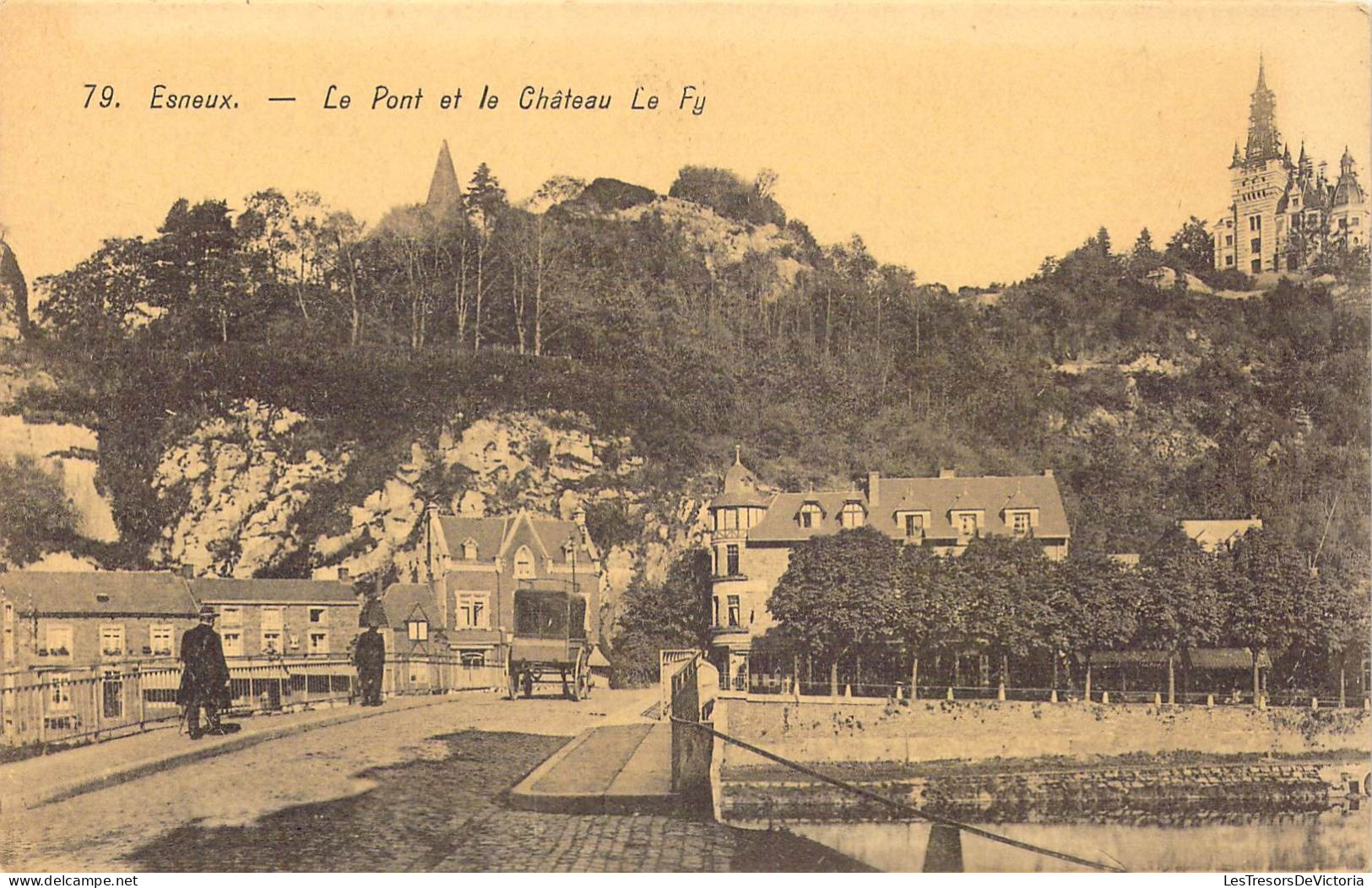 BELGIQUE - Esneux - Le Pont Et Le Château Le Fy - Carte Postale Ancienne - Esneux