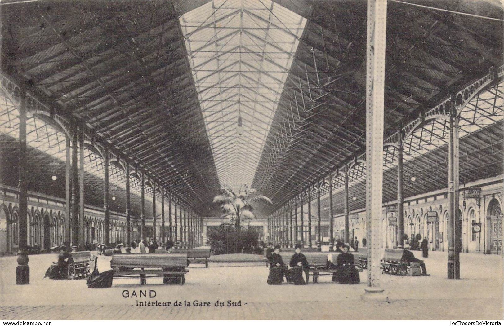 BELGIQUE - Gand - Intérieur De La Gare Du Sud - Carte Postale Ancienne - Gent