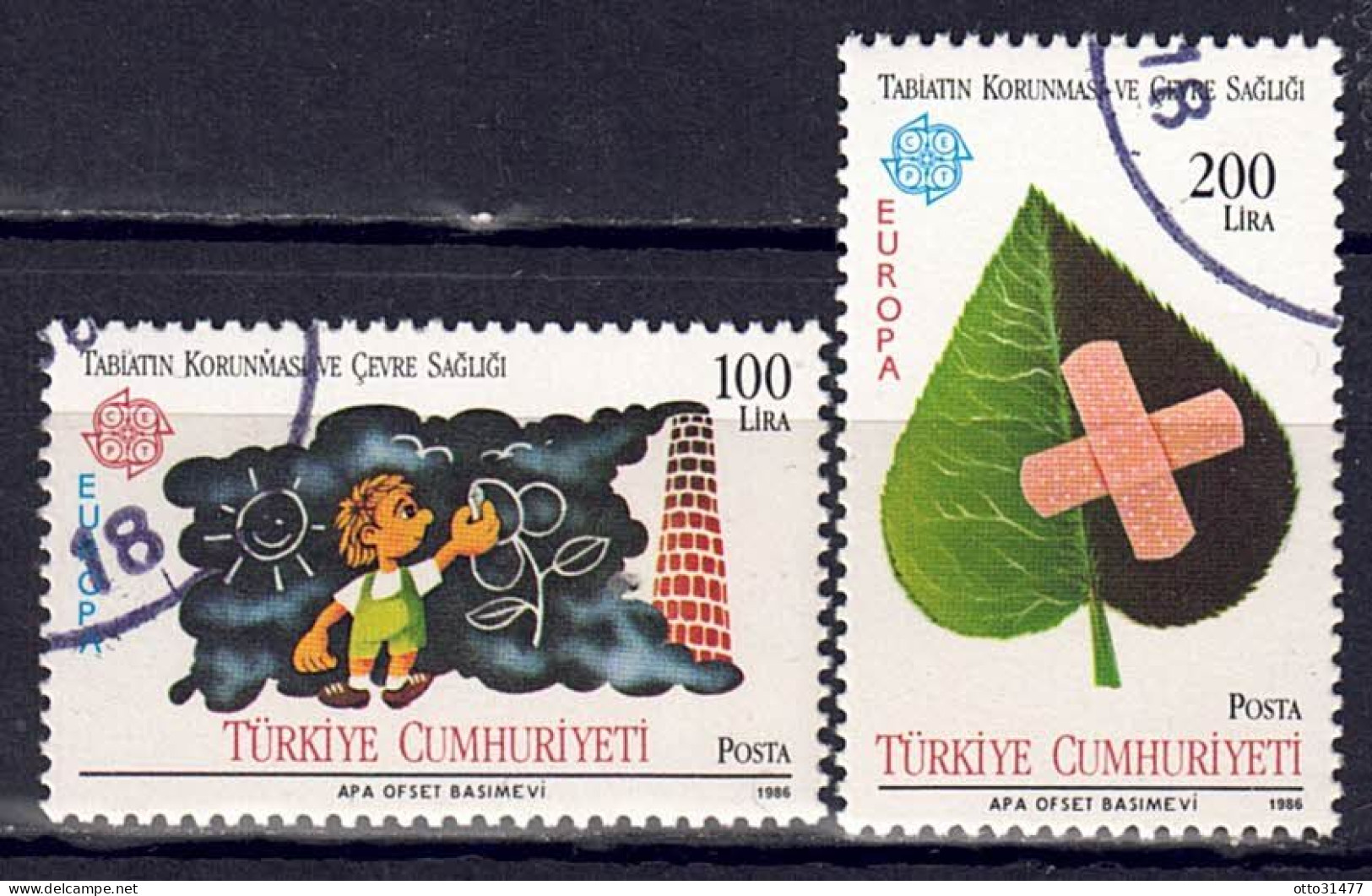 Türkei 1986 - EUROPA, Nr. 2738 - 2739, Gestempelt / Used - Gebruikt