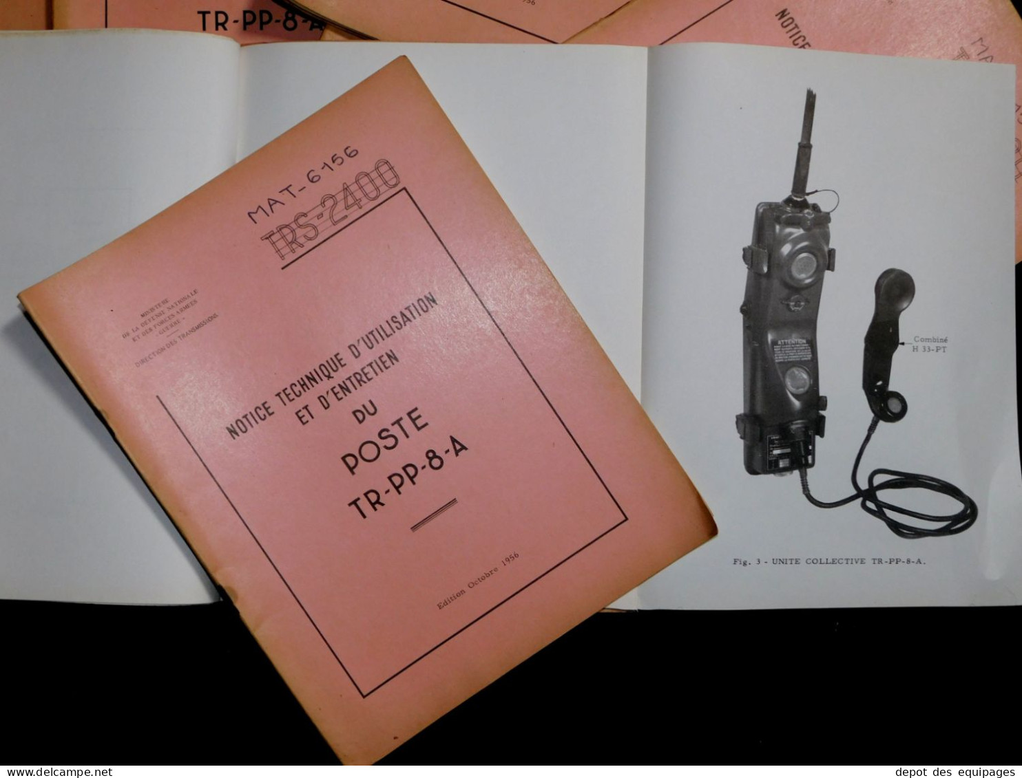 MANUEL POSTES RADIOS TR - PP - 8 - A   édition 1956 - Radio