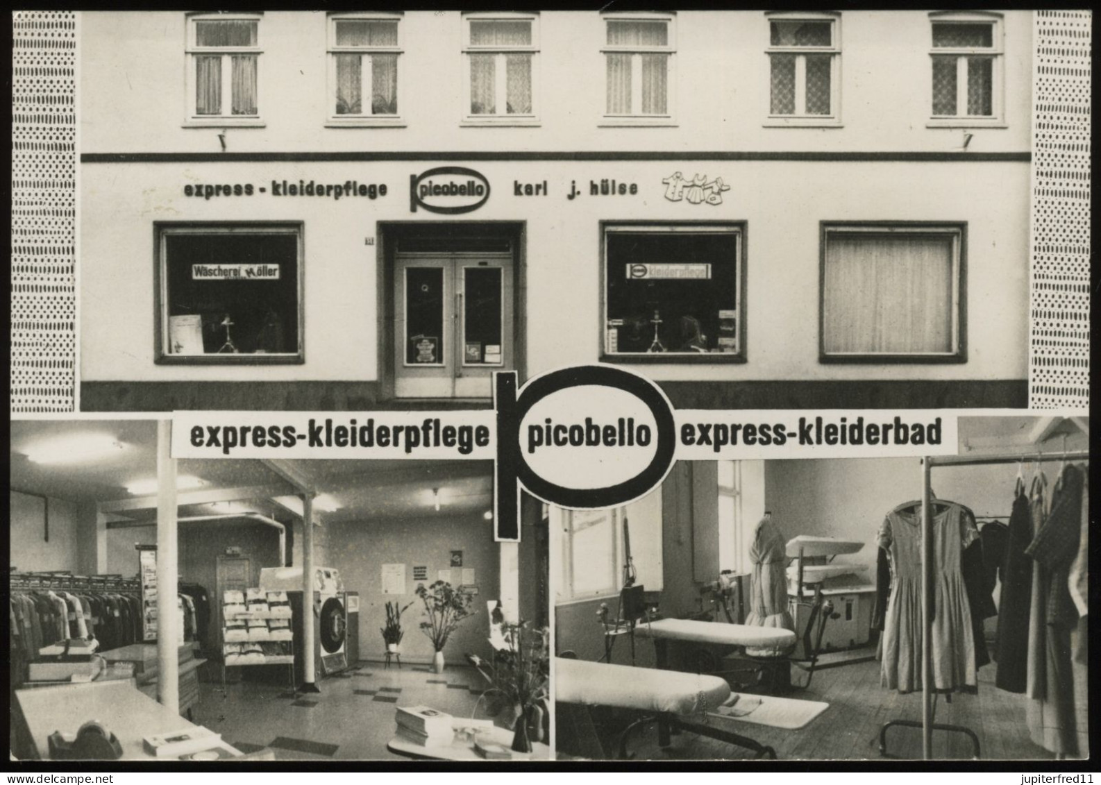 (B3554) AK Uetersen (Kreis Pinneberg), Express-kleiderpflege "picobello" - Uetersen