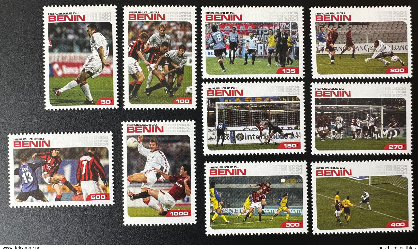 Benin 2004 Mi. ? Football Fußball Soccer MNH** 10 Val. - Berühmte Teams