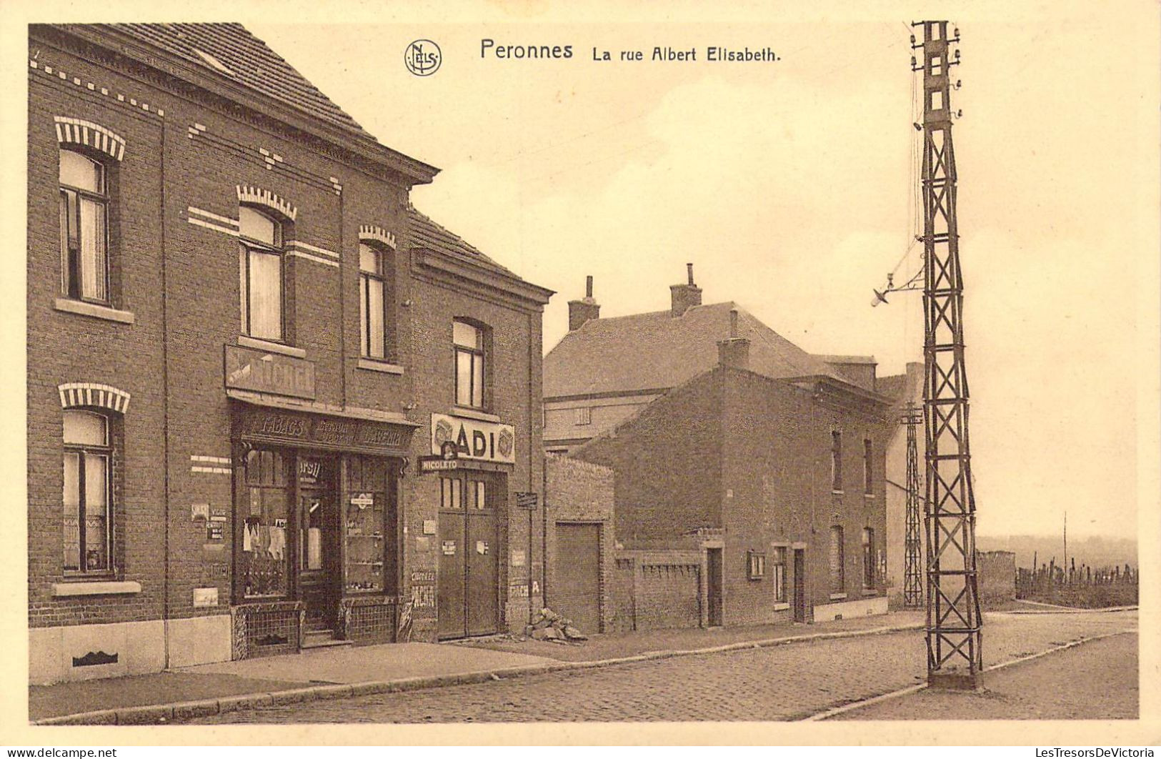 BELGIQUE - Peronnes - La Rue Albert Elisabeth - Carte Postale Ancienne - Autres & Non Classés