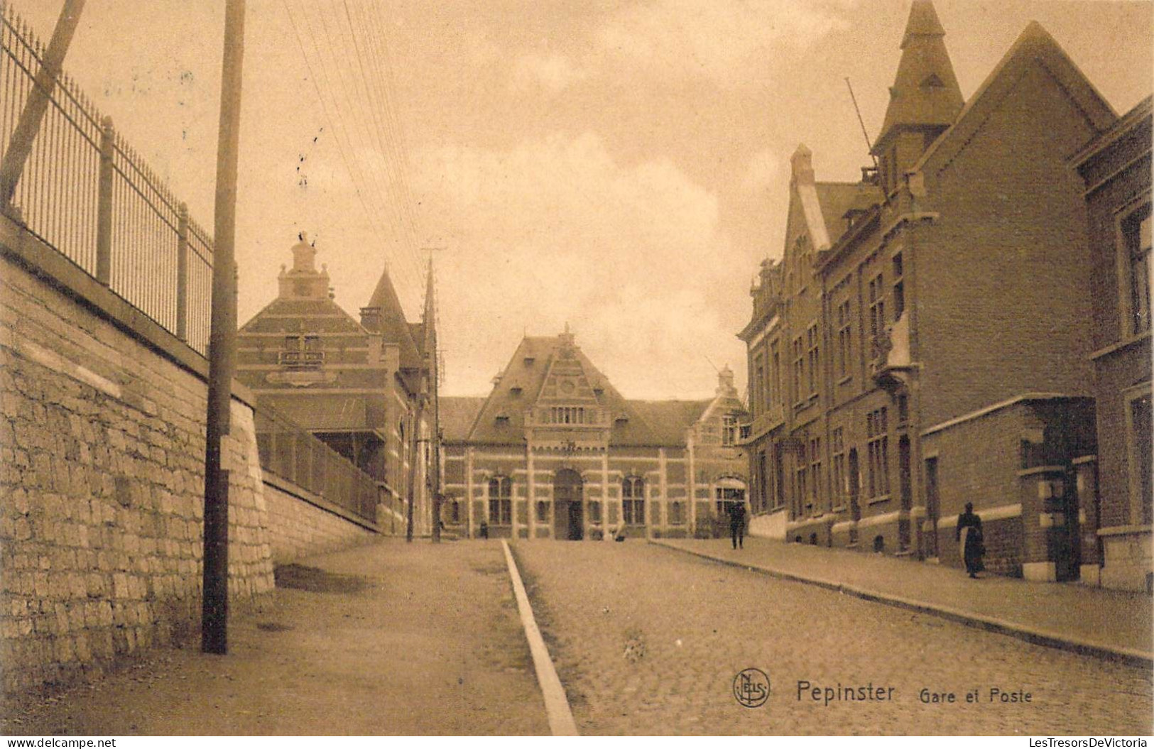 BELGIQUE - Pépinster - Gare Et Poste - Carte Postale Ancienne - Pepinster