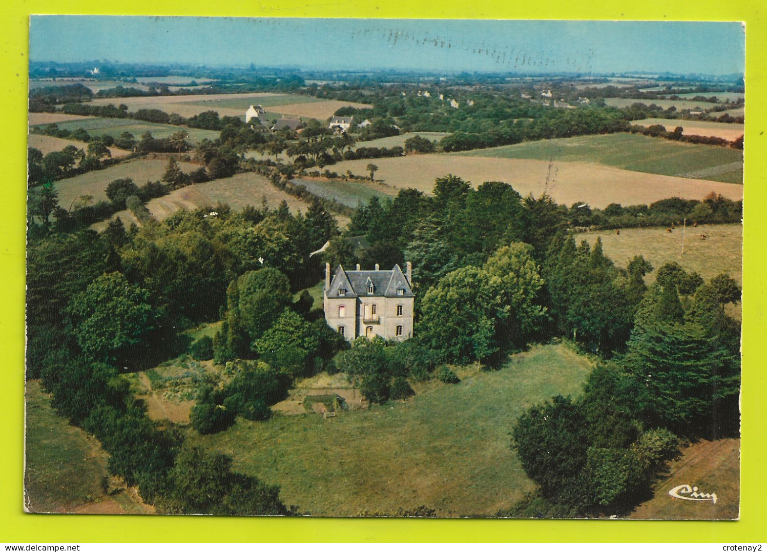 29 ELLIANT Vers Rosporden Quimper Vue Aérienne Du Château De Landanet - Elliant