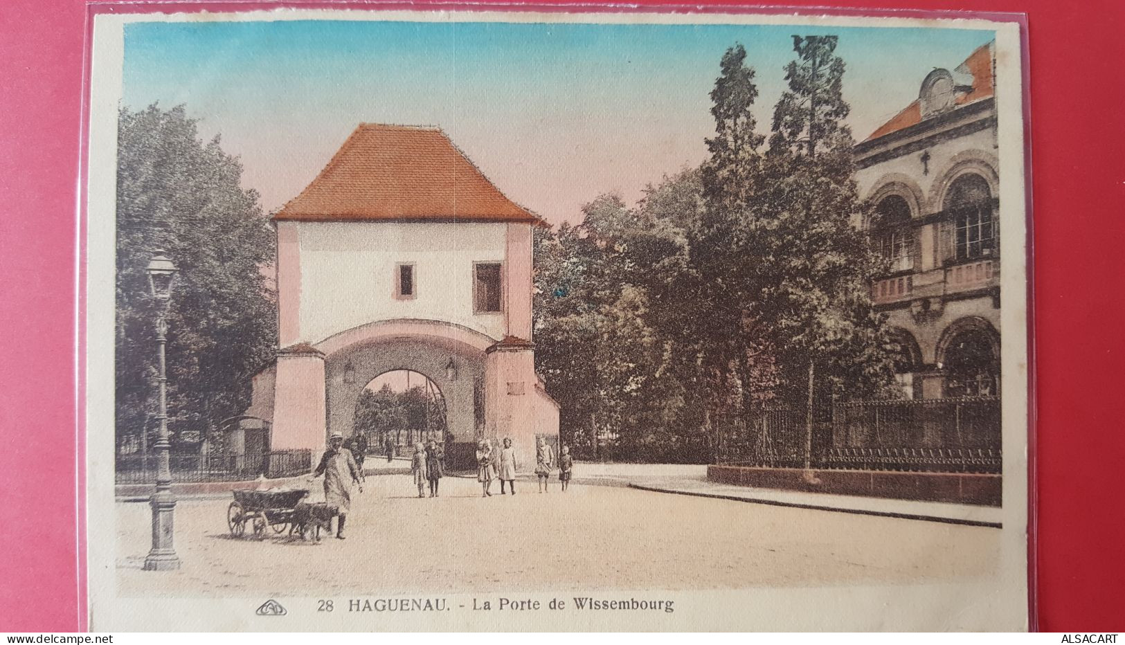 Haguenau , La Porte De Wissembourg , Attelage De Chien - Haguenau