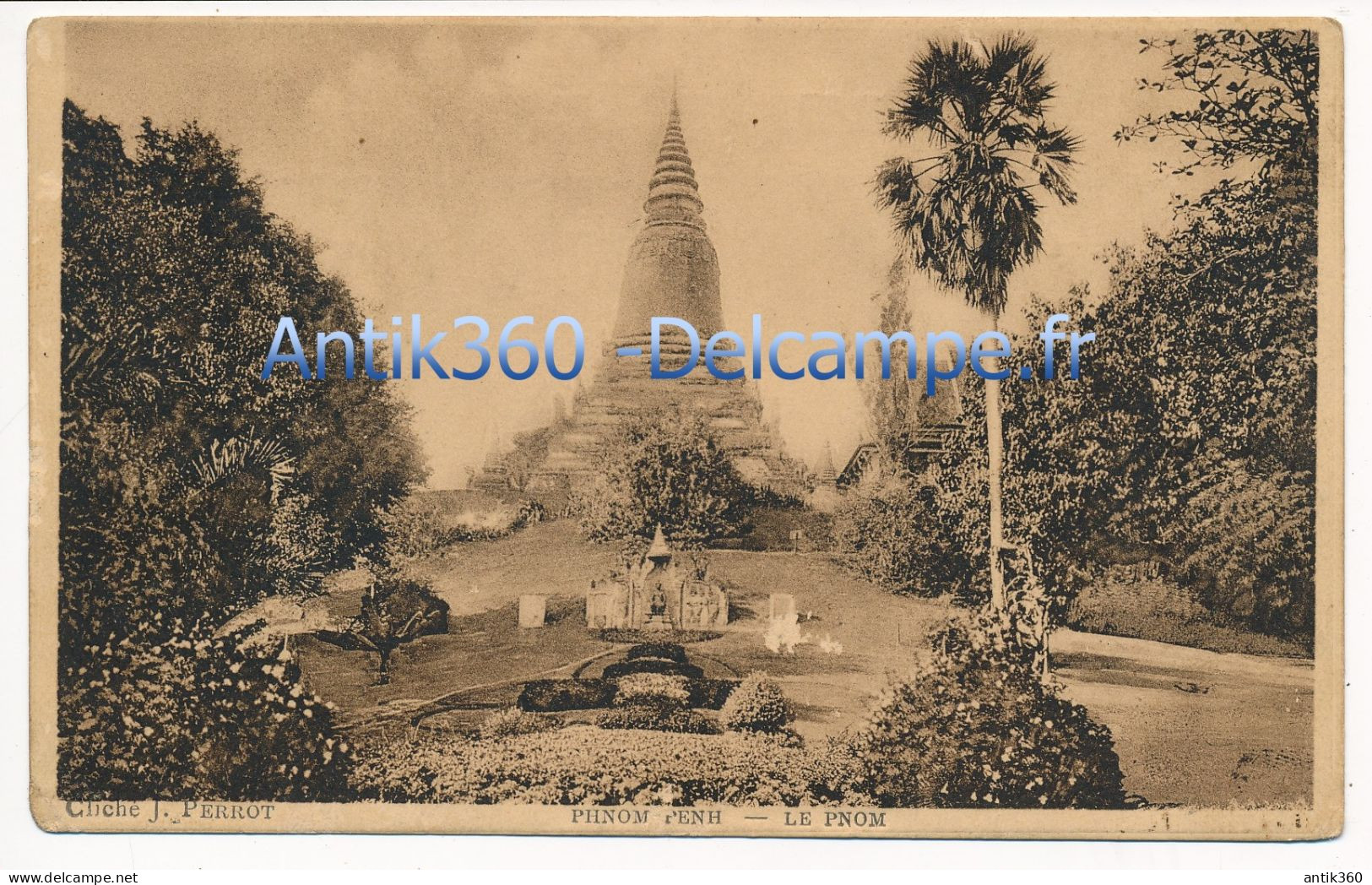 CPA CAMBODGE Phnom-Penh Le Pnom Cliché J. Perrot - Kambodscha