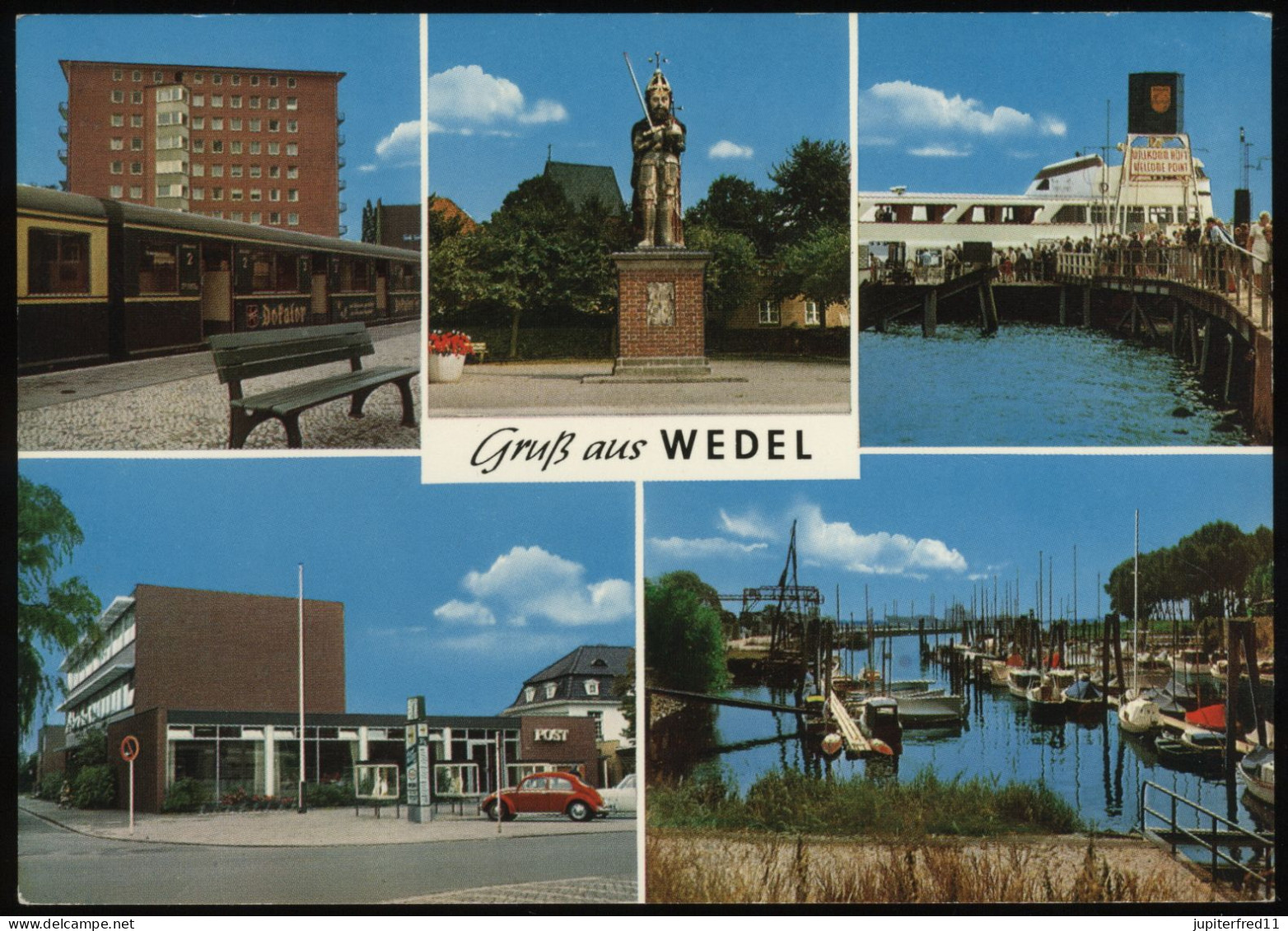 (B3593) AK Wedel In Holstein, Post, Hafen - Wedel