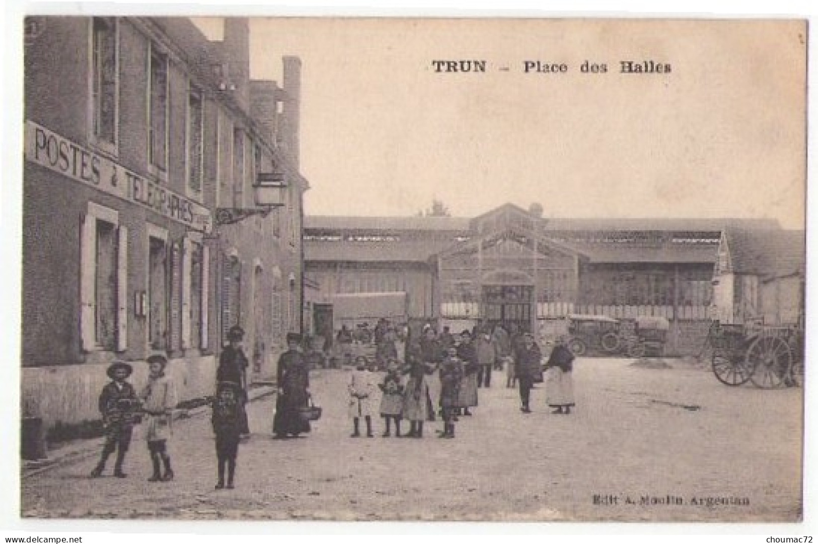 (61) 199, Trun, Moulin, Place Des Halles (Postes) - Trun