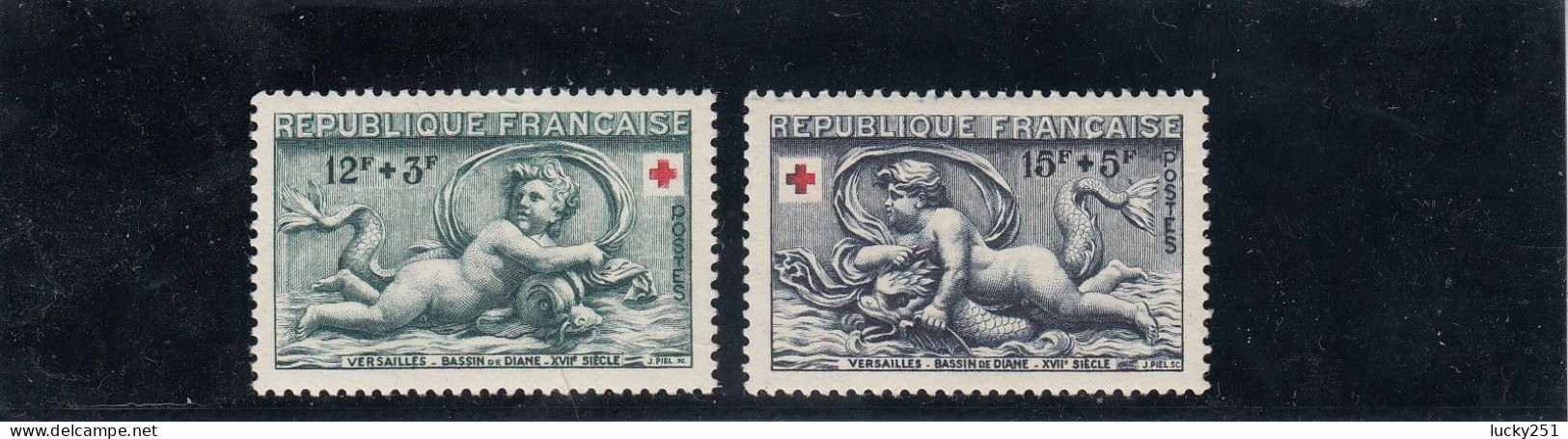 France - Année 1952 - Neuf** - N°YT 937/38** - Au Profit De La Croix-Rouge - Neufs