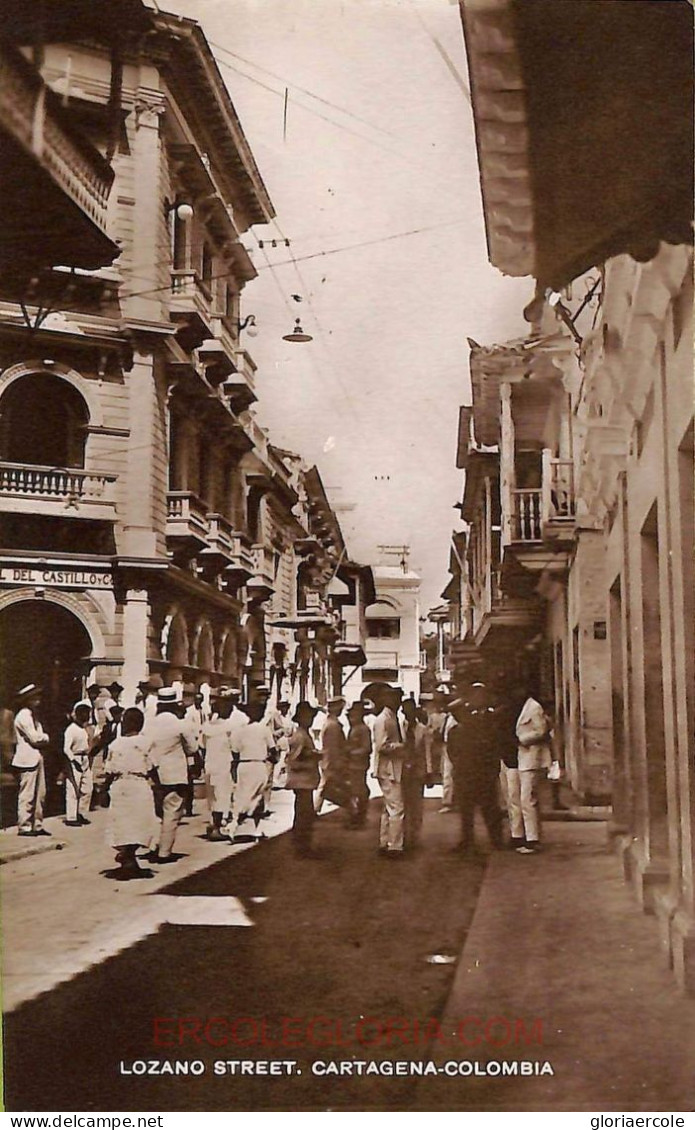 Ac8356 - COLOMBIA -  Vintage Postcard - Cartagena,Lozano Street - Colombie