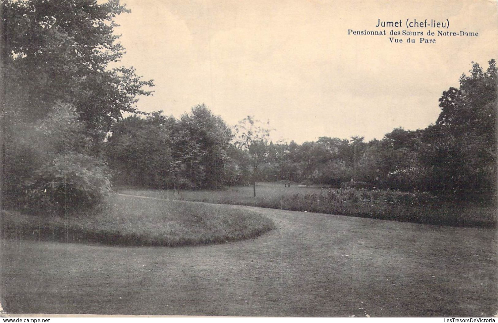 BELGIQUE - Jumet ( Chef-lieu ) - Pensionnat Des Sœurs De Notre-Dame - Vue Du Parc - Carte Postale Ancienne - Andere & Zonder Classificatie