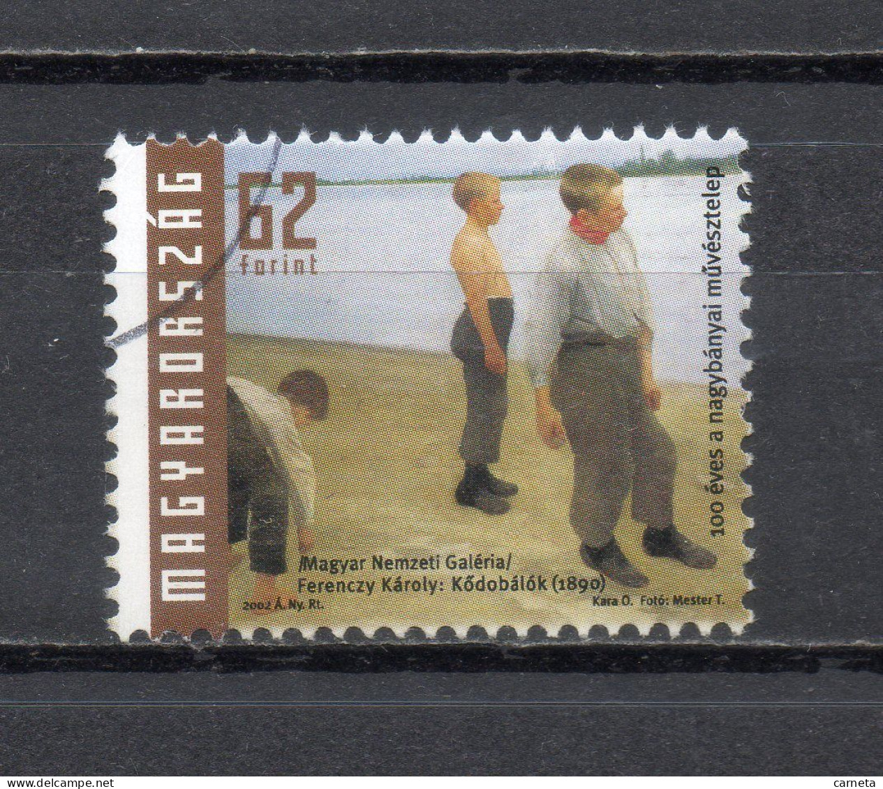 HONGRIE  N° 3850   OBLITERE    COTE 0.60€   PEINTRE TABLEAUX - Used Stamps