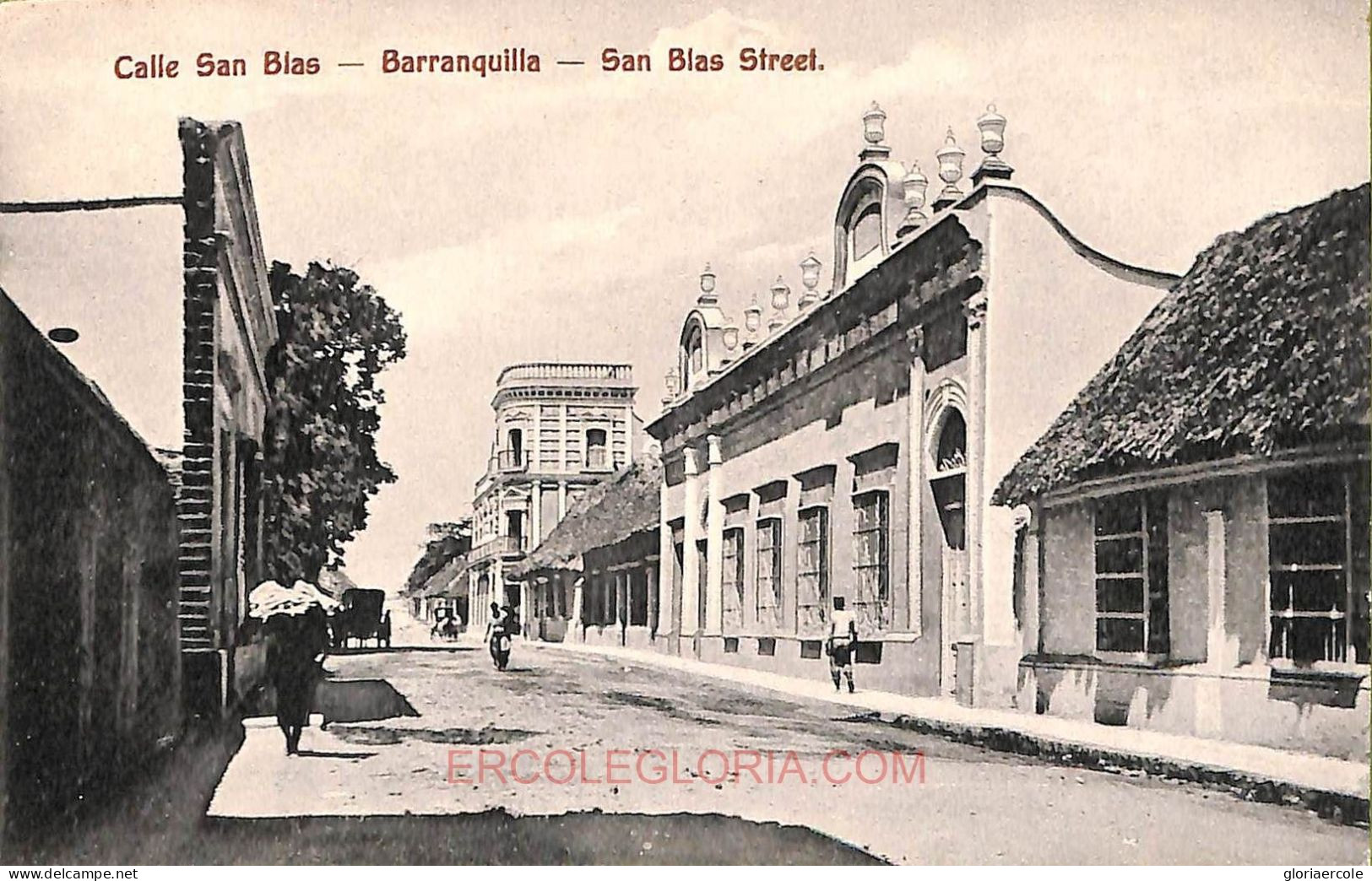 Ac8362 - COLOMBIA -  Vintage Postcard - Barranquilla, San Blas Street - Colombie