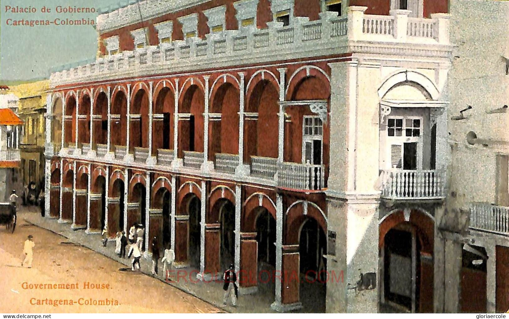 Ac8364 - COLOMBIA -  Vintage Postcard - Cartagena, Governement House - Colombie