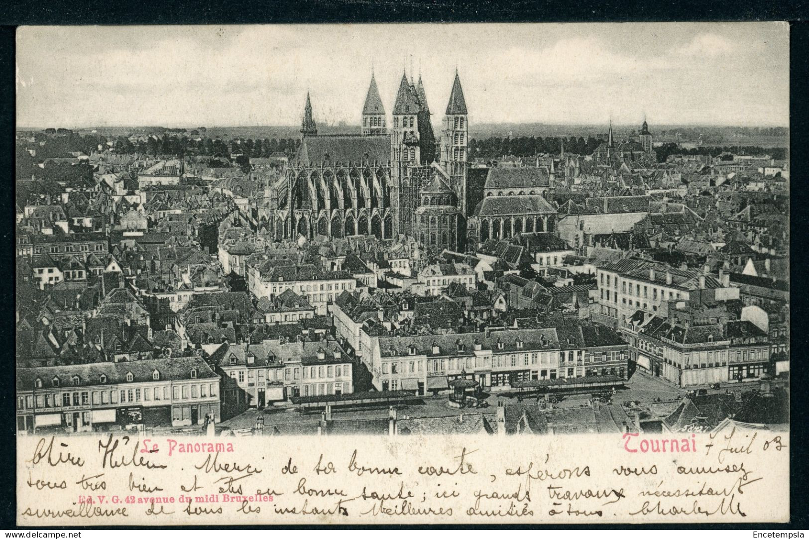 CPA - Carte Postale - Belgique - Tournai - Le Panorama (CP22703) - Doornik