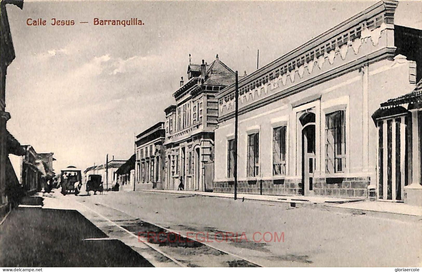 Ac8369 - COLOMBIA -  Vintage Postcard - Barranquilla, Calle Jesus - Colombie