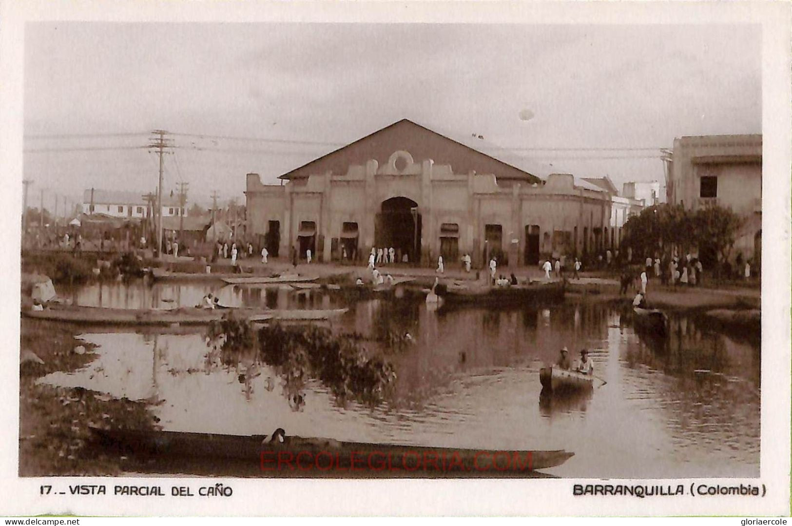 Ac8370 - COLOMBIA -  Vintage Postcard - Barranquilla, Vista Parcial  Del Cano - Colombie